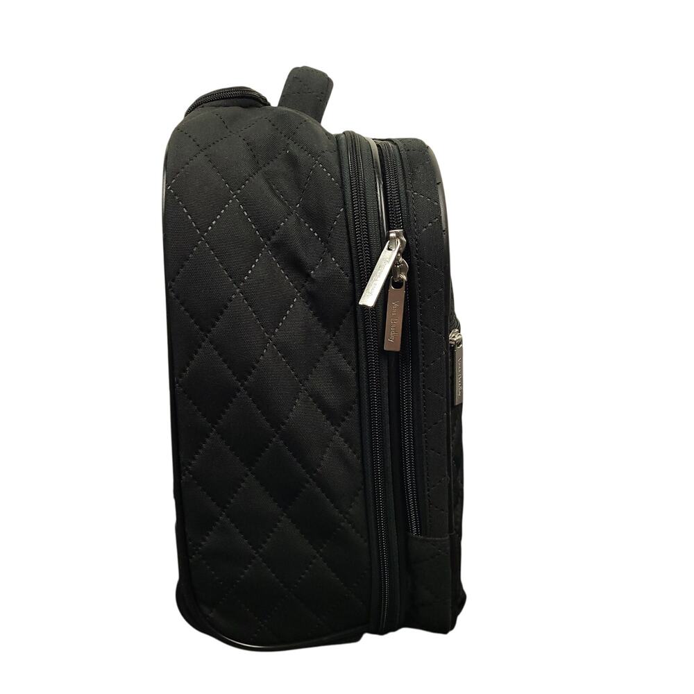 Vera Bradley Quilted Rolling Carry On Travel Bag Luggage Suitcase Black - Picture 6 of 16
